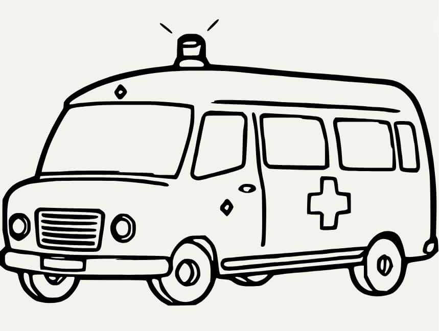 Basic Ambulance Coloring Pages – Fun and Educational