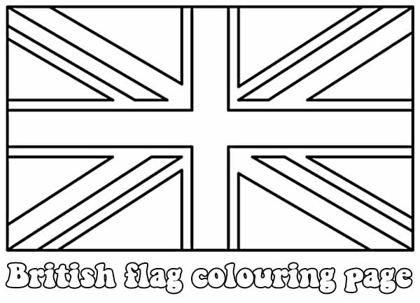 Printable UK Flag Coloring Pages