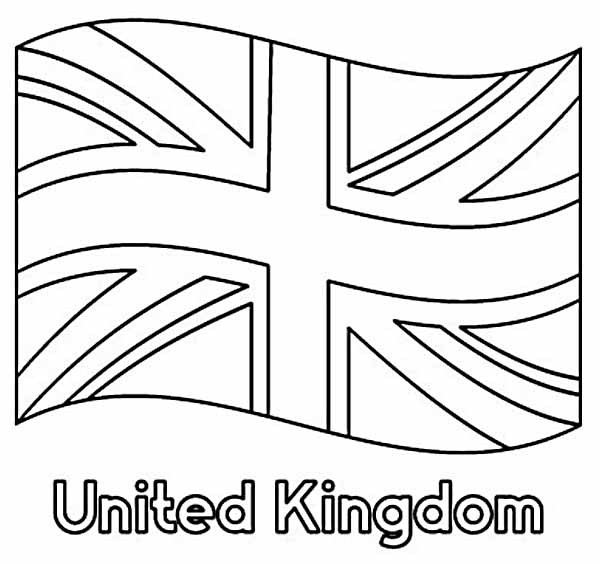 Union Flag Colouring Sheet