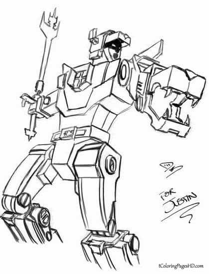 Voltron coloring page challenge