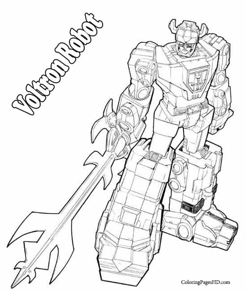 Free printable voltron coloring pages