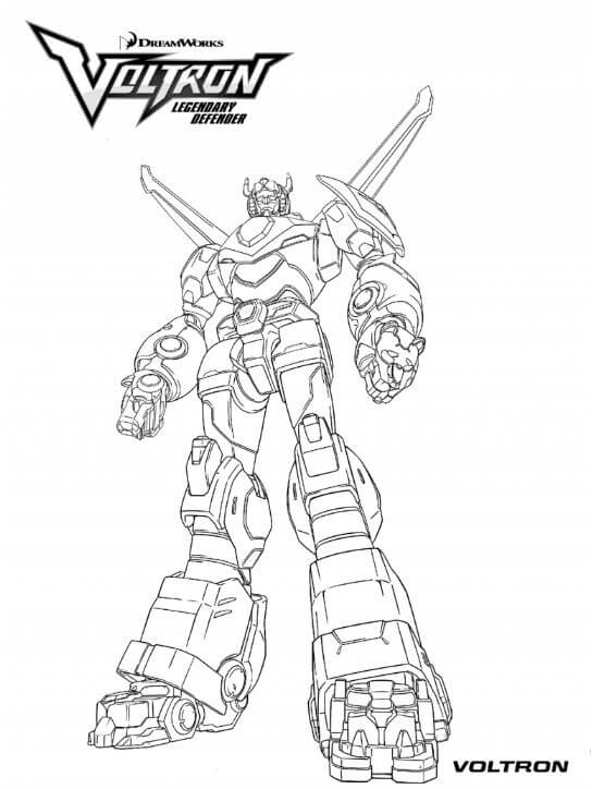 voltron coloring pages online