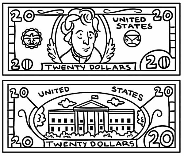 dollar bill coloring pages 10