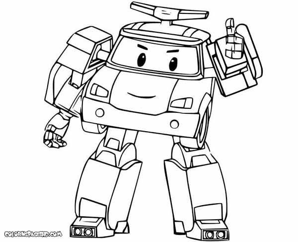 Free Printable Robocar Poli Coloring Pages