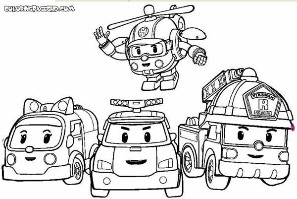 Bring Robocar Poli to Life with These Exciting Coloring Pages