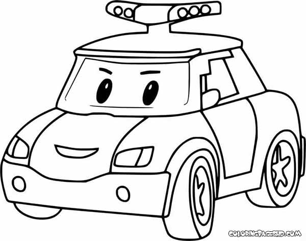 Our famous Robocar Poli coloring pages