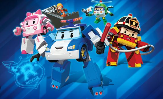 Superhero Robocar Poli in the eyes of children