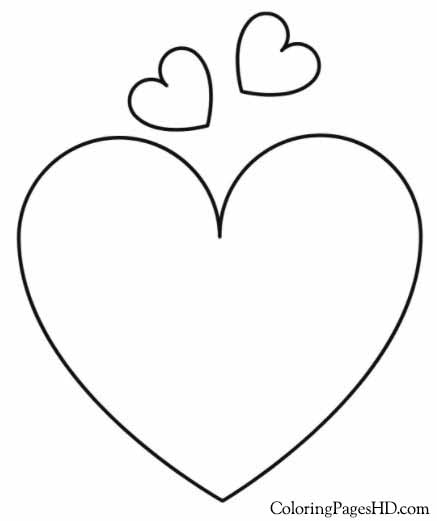 Love Heart coloring pages for kids