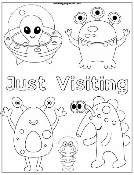 Alien coloring pages that spark creativity and fun