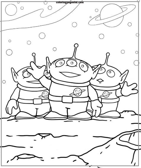 Alien coloring pages to print free