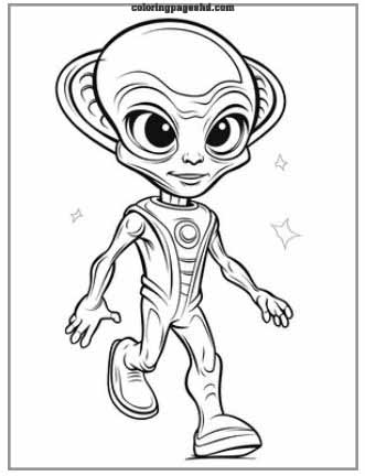 alien coloring pages 8