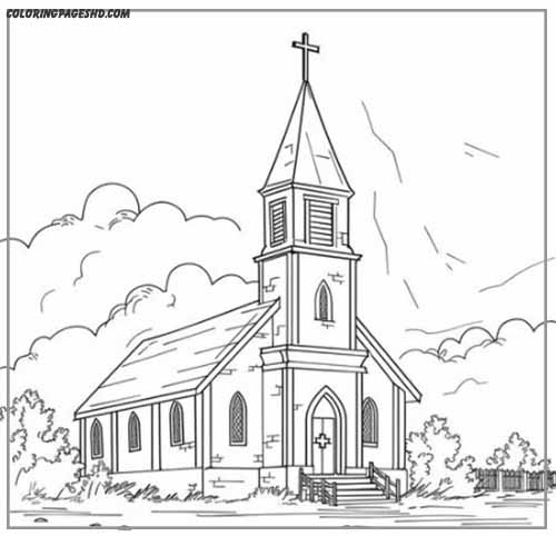 Beautiful Church Coloring Pages to Bring Your Faith to Life