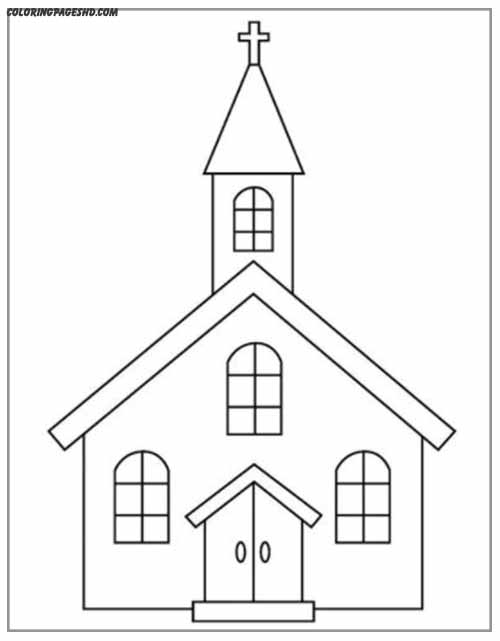 The Best Church Coloring Pages for Religious Crafts