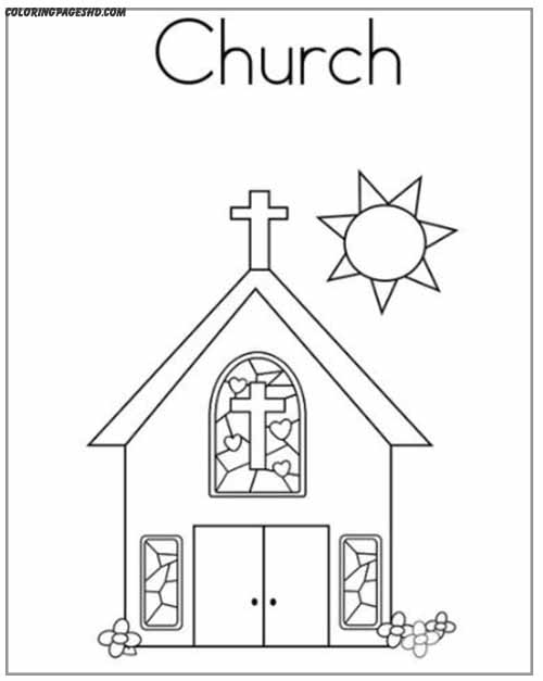 Share Your Faith with Church Coloring Pages