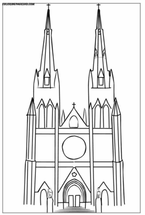 Enjoy Peaceful Moments with Church Coloring Pages