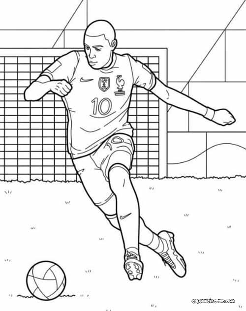 Celebrate soccer star Mbappe with fun coloring sheets