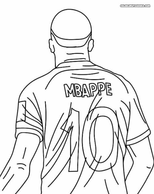 Mbappe coloring pages: perfect for sports and art lovers!