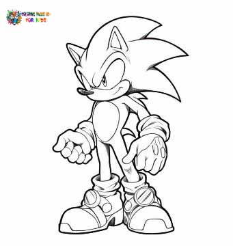 Become Sonic with Stylish Coloring Pages