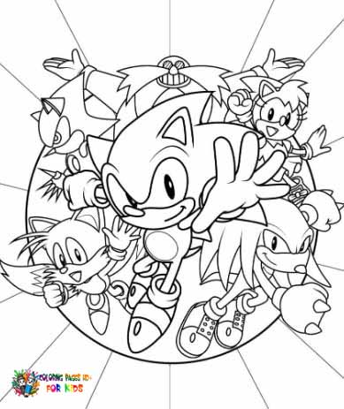 Sonic coloring pages – help your child immerse themselves in an exciting adventure