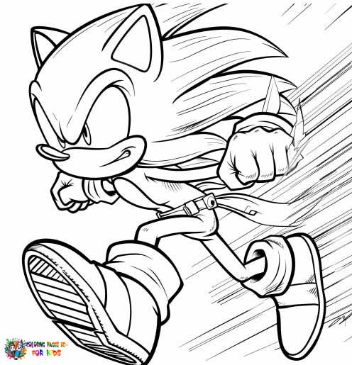 Super Sonic Coloring Pages for Super Fans!