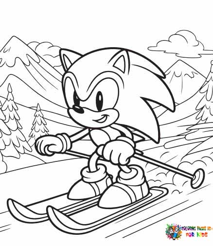 Go skiing with Sonic