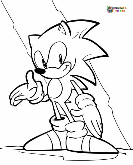 Top Sonic Coloring Pages