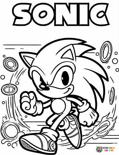 sonic coloring pages shadow