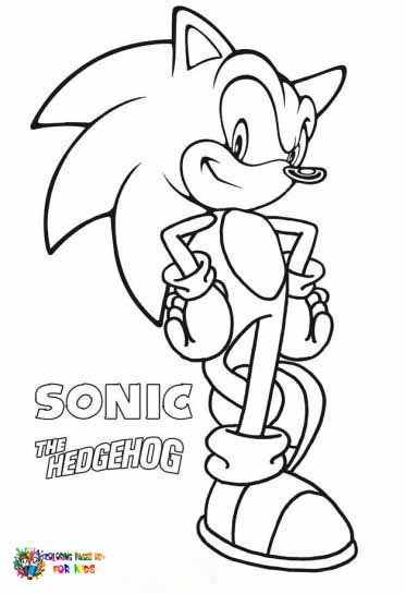 sonic coloring pages printable