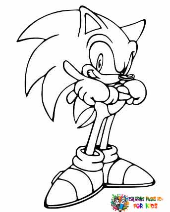 Adventure with Sonic in coloring pages