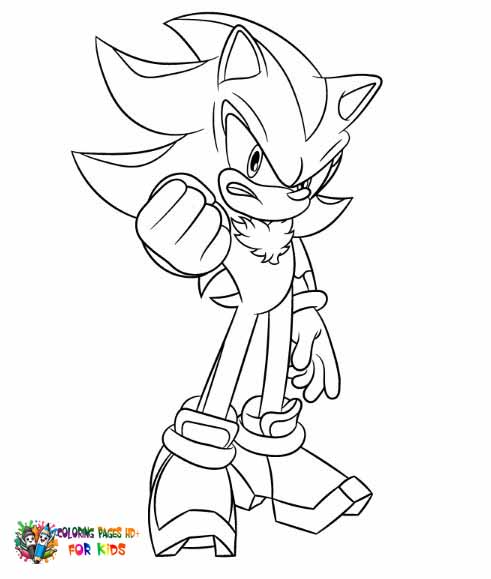 Stylish Sonic Coloring Pages Set