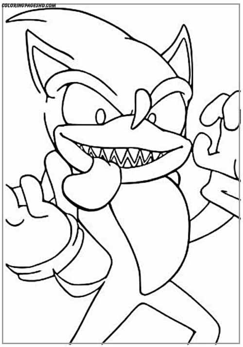 get spooky with sonic exe coloring pages collection