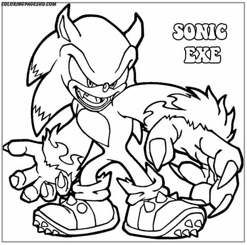 spooky adventures await: sonic exe coloring pages galore