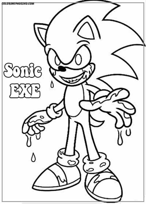 dive into darkness with sonic exe and sonic tapes coloring pages