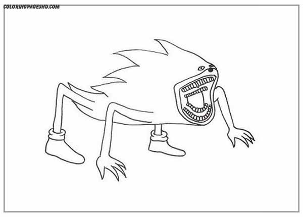 super sonic exe coloring pages