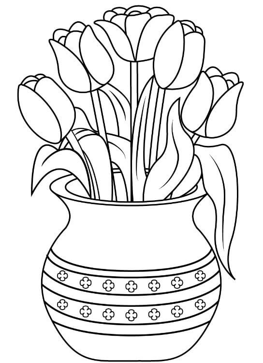 1001+ Tranh tô màu hoa Tulip đẹp và ý nghĩa 97 Mê mẩn với hình ảnh tô màu hoa tulip