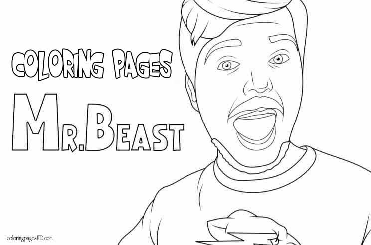 50+ Mr Beast Coloring Pages – The world’s richest youtuber