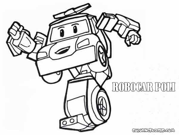 89+ Robocar Poli coloring pages printable