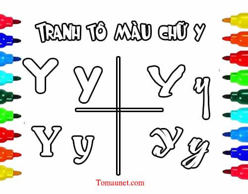 251+ Tranh tô màu chữ Y đẹp cho bé sáng tạo 27 Bé học chữ Y bộ sưu tập tranh tô màu