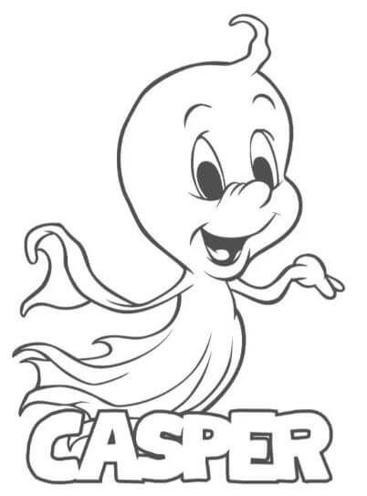 101+ Tranh tô màu con ma quỷ kinh dị mùa Halloween 80 Tranh tô màu con ma Casper
