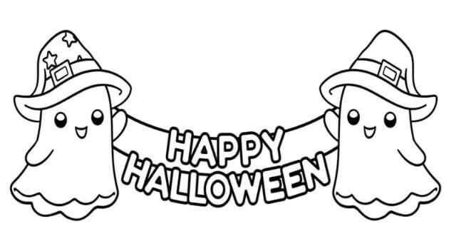 101+ Tranh tô màu con ma quỷ kinh dị mùa Halloween 63 Chào mừng mùa Halloween