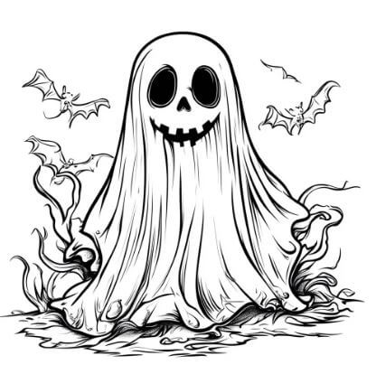 101+ Tranh tô màu con ma quỷ kinh dị mùa Halloween 57 Tranh tô màu con ma kinh dị cho bé yêu thích phiêu lưu
