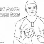 Kylian mbappe coloring pages