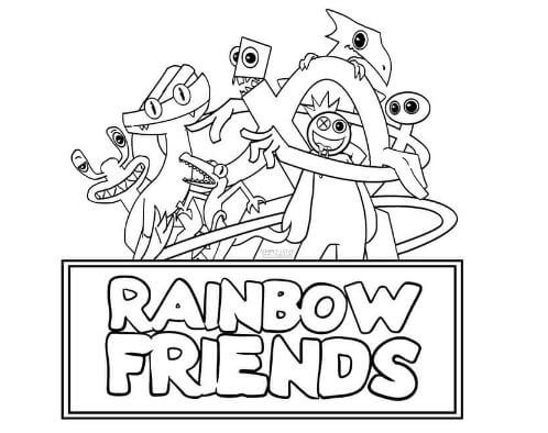 Chia sẻ bộ tranh tô màu Rainbow Friends 1 & 2 58 Thế giới màu sắc của rainbow friends 2 qua lăng kính đầy màu sắc