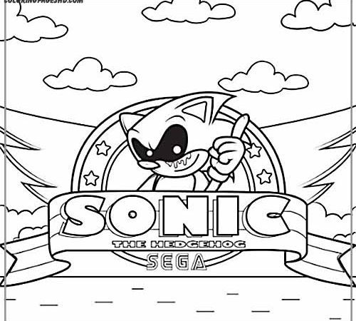 sonic exe coloring pages printable