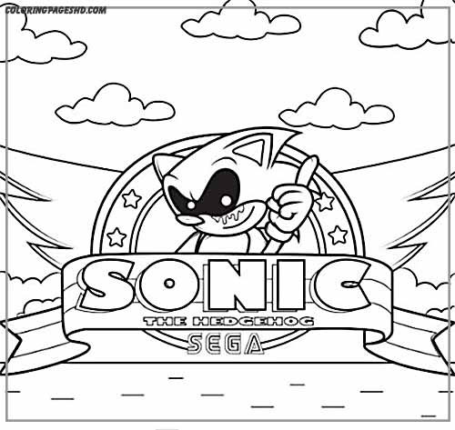 Explore the world of Sonic Exe coloring pages 2024